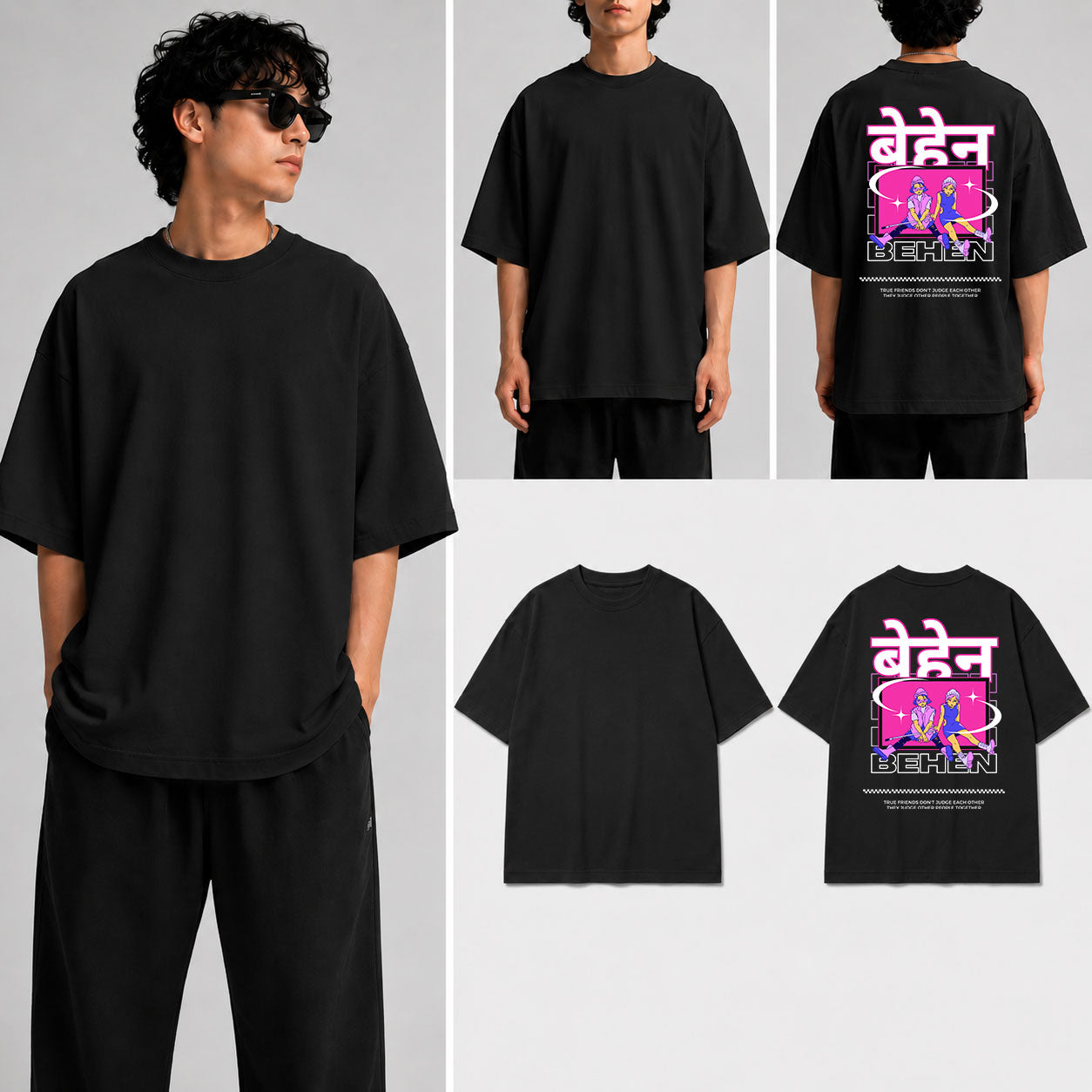 Behen Unisex Oversized Standard T-Shirt for man & women