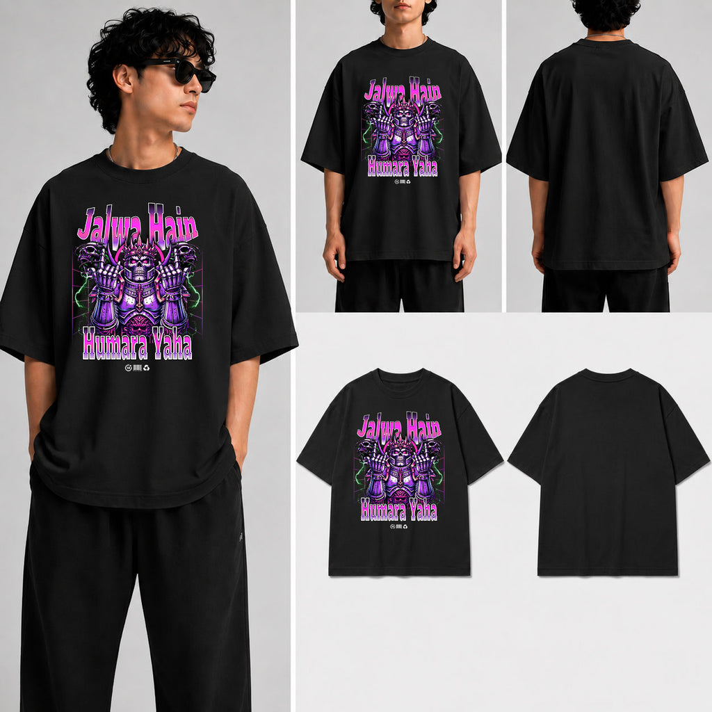 Jalwa Hain Humara Unisex Oversized Standard T-Shirt for man & women