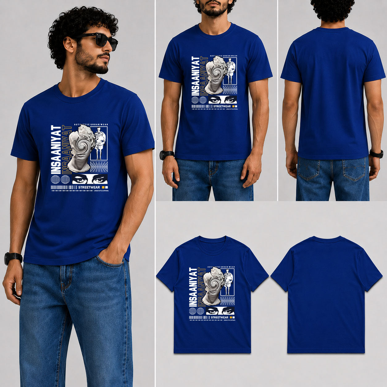Insaaniyat Male Round Neck Half Sleeve T-Shirt