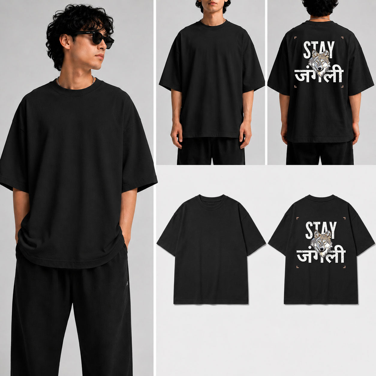STAY JUNGLI Unisex Oversized Standard T-Shirt for man & women