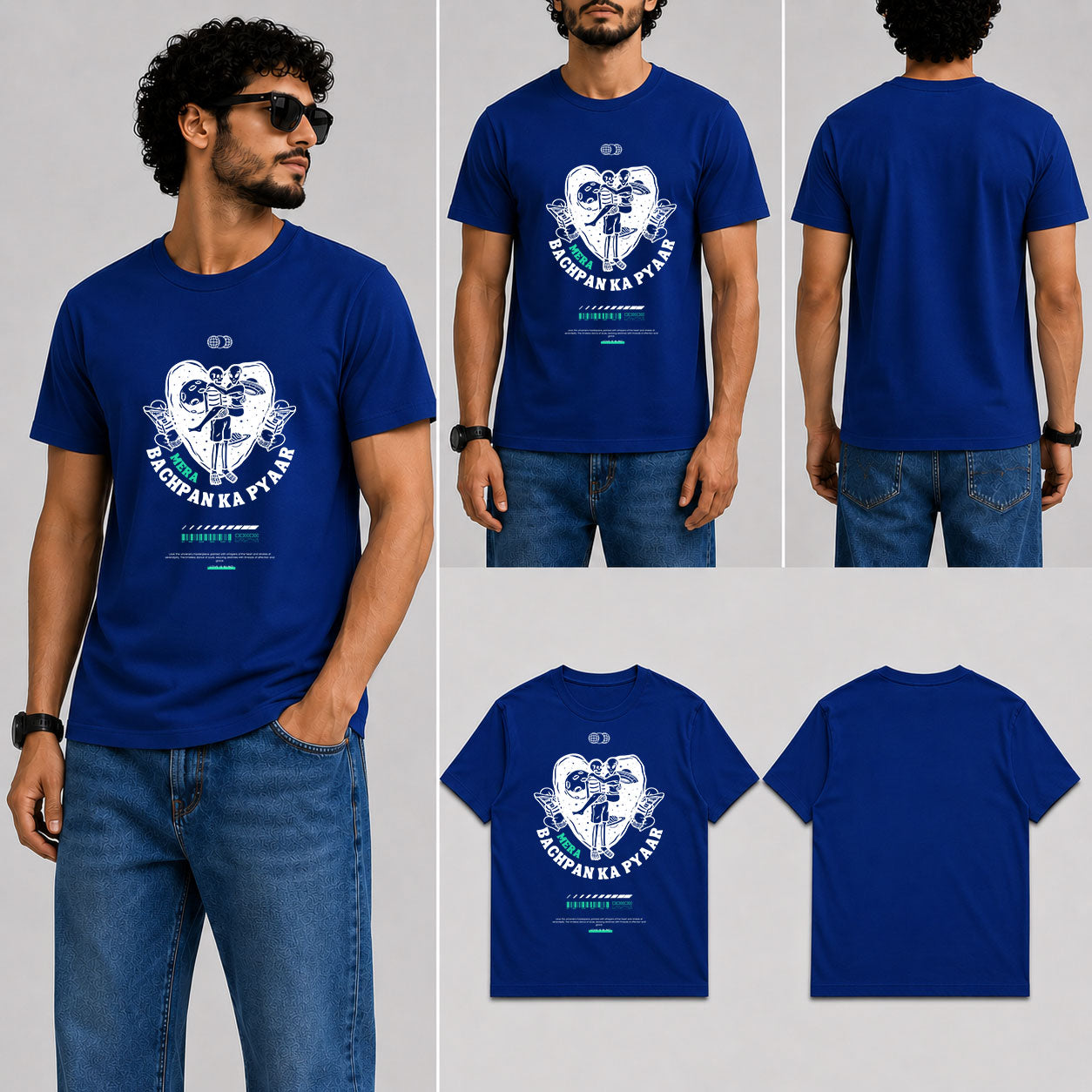 Bachpan Ka Pyar Male Round Neck Half Sleeve T-Shirt