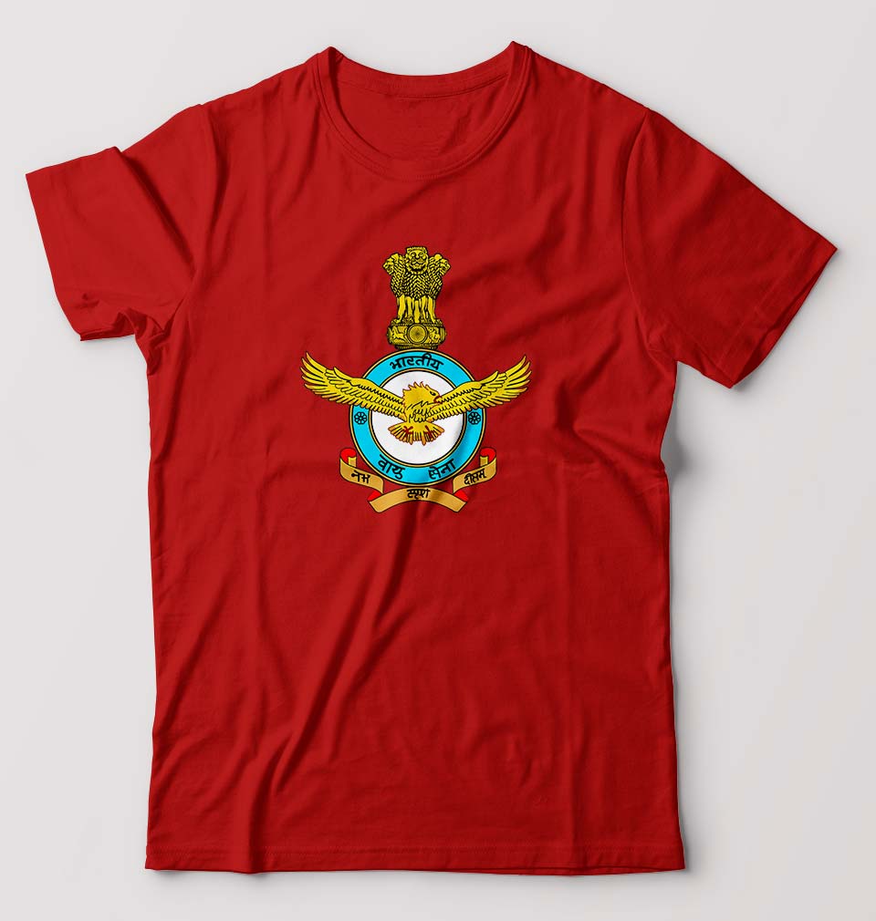 Indian Air Force Army Male Round Neck Half Sleeve T-Shirt