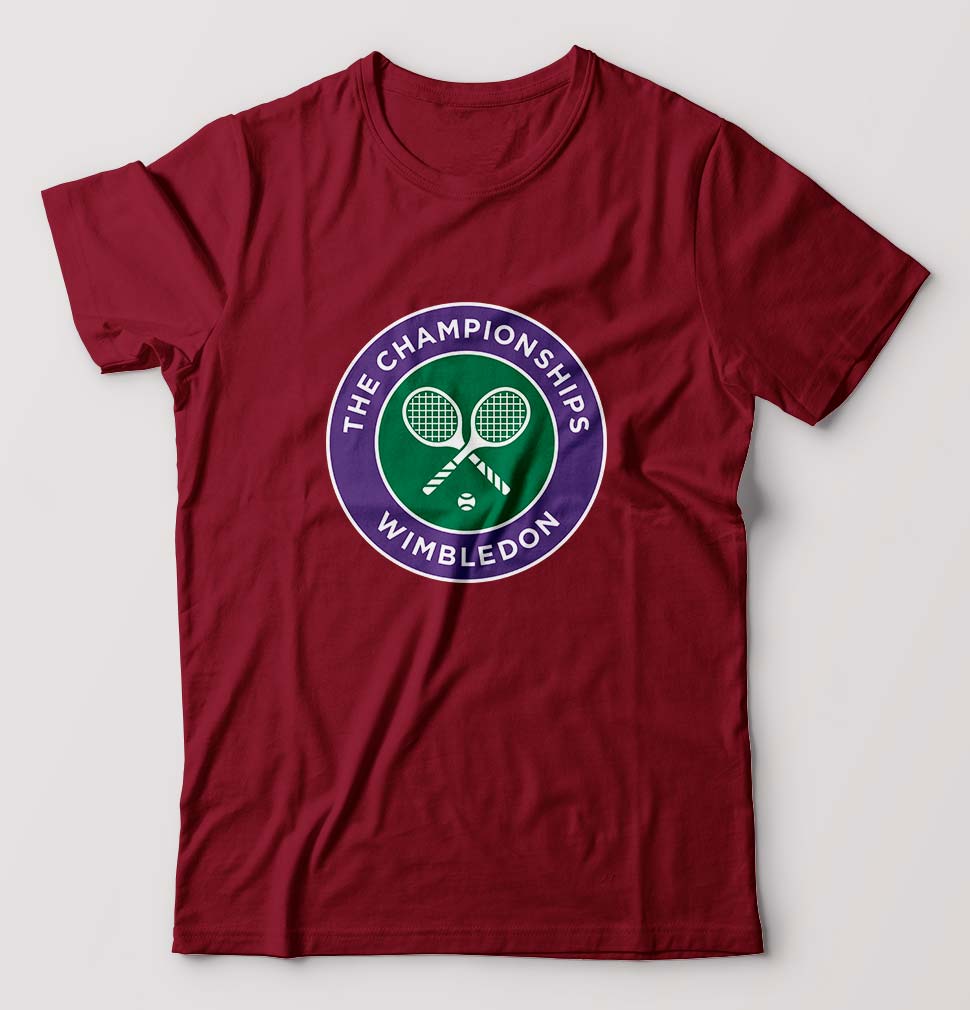 wimbledon Male Round Neck Half Sleeve T-Shirt
