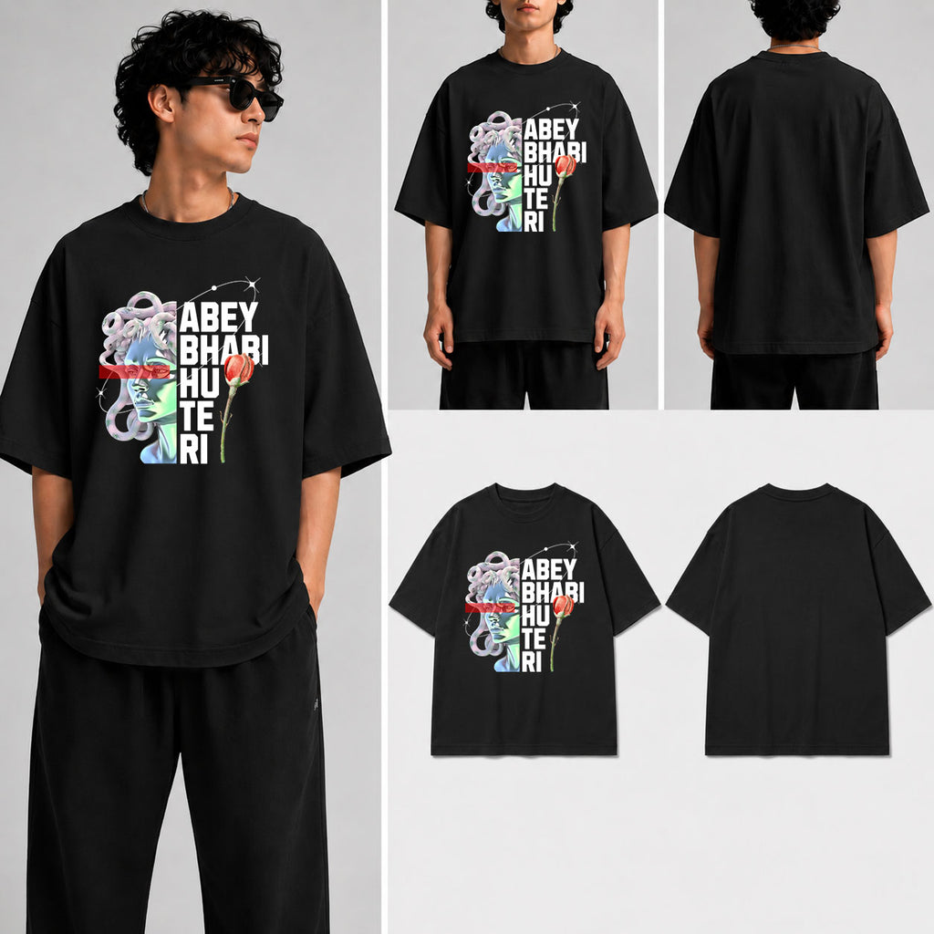 ABEY BHABI HU TERI Unisex Oversized Standard T-Shirt for man & women