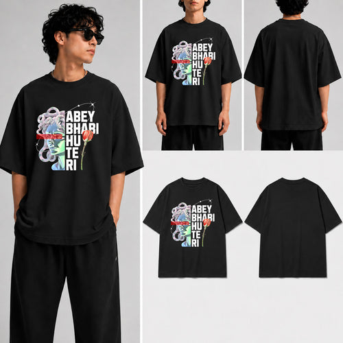 ABEY BHABI HU TERI Unisex Oversized Standard T-Shirt for man & women