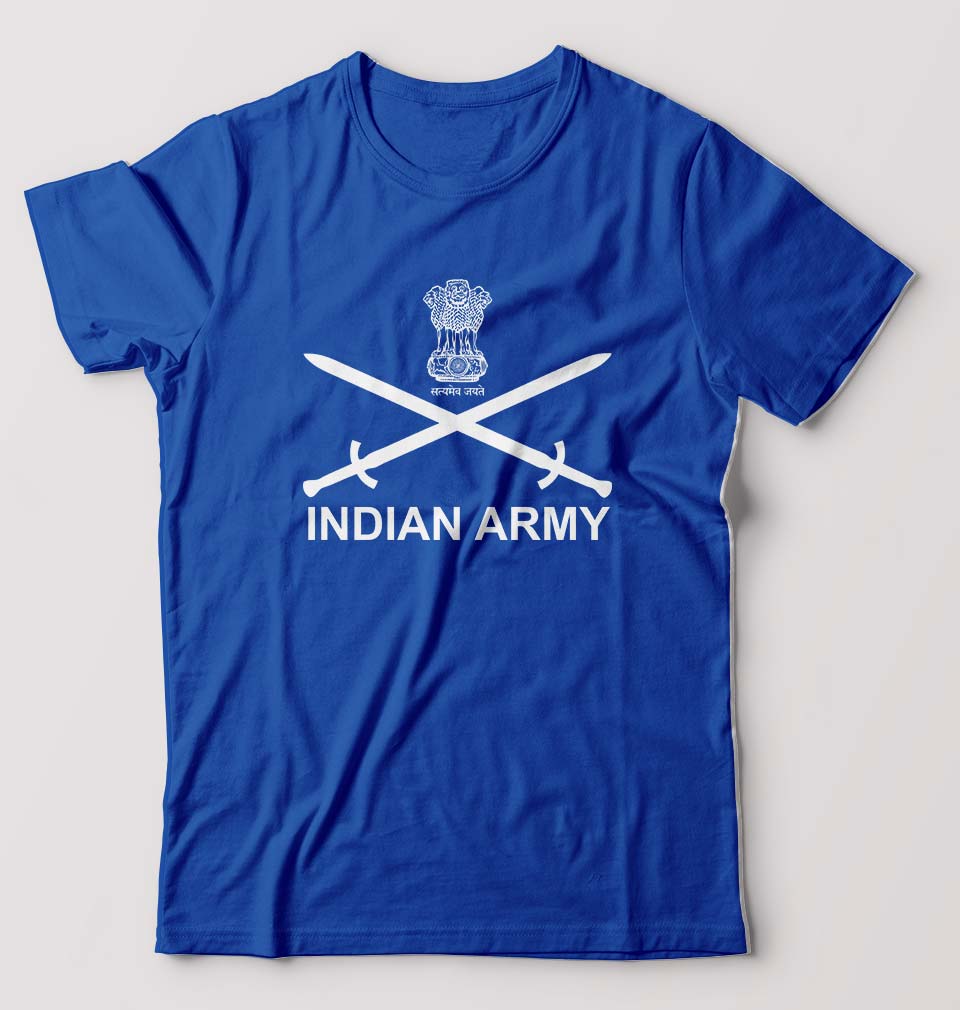 Indian Army Male Round Neck Half Sleeve T-Shirt