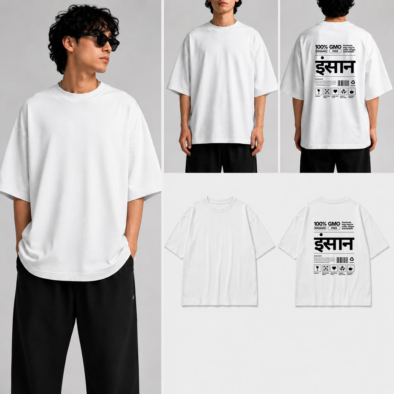 Insaan  Unisex Oversized Standard T-Shirt for man & women