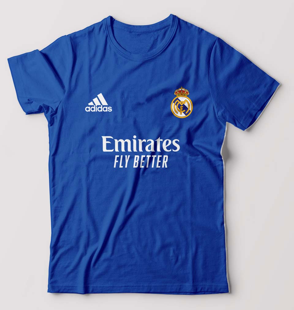 Real Madrid 2021-22 Male Round Neck Half Sleeve T-Shirt