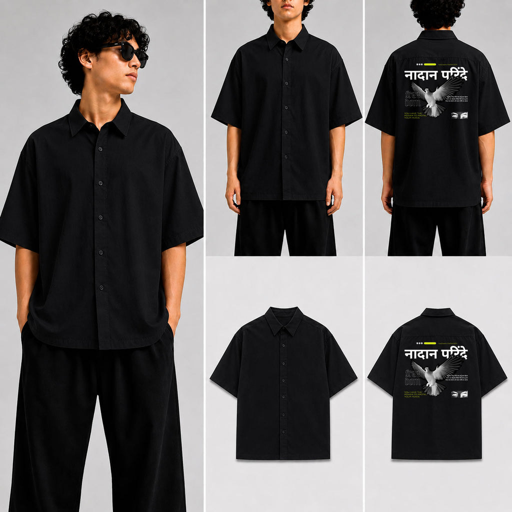 Nadaan Parindey Unisex Oversized Shirt for man & women