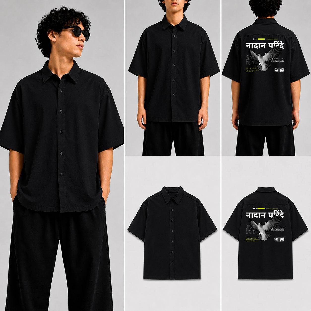 Nadaan Parindey Unisex Oversized Shirt for man & women