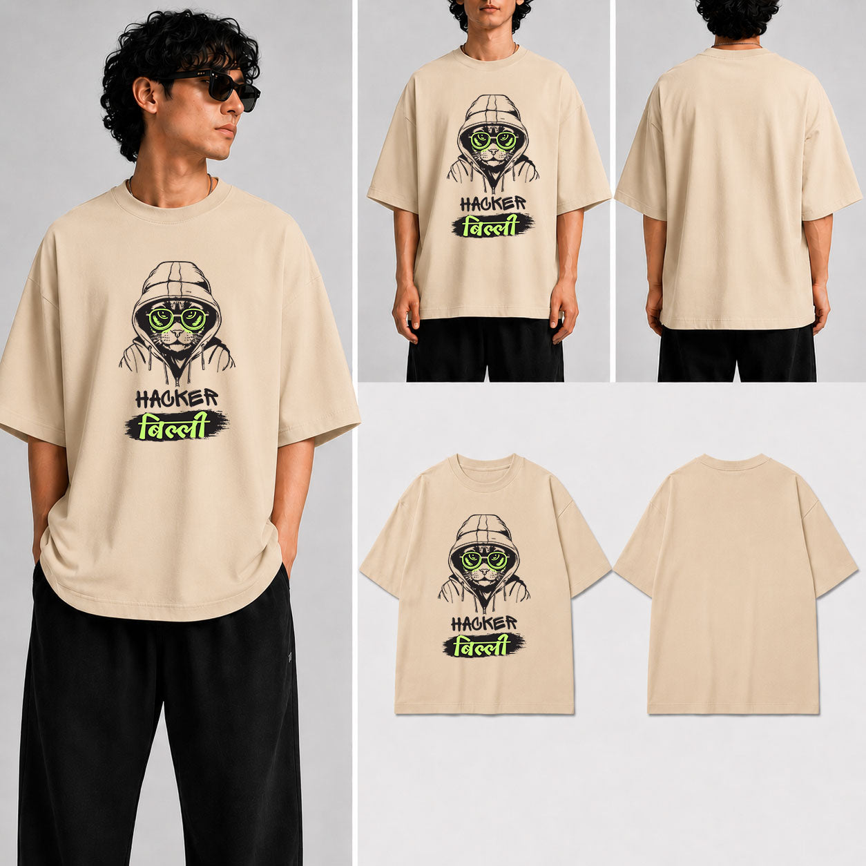 HACKER BILLI  Unisex Oversized Standard T-Shirt for man & women