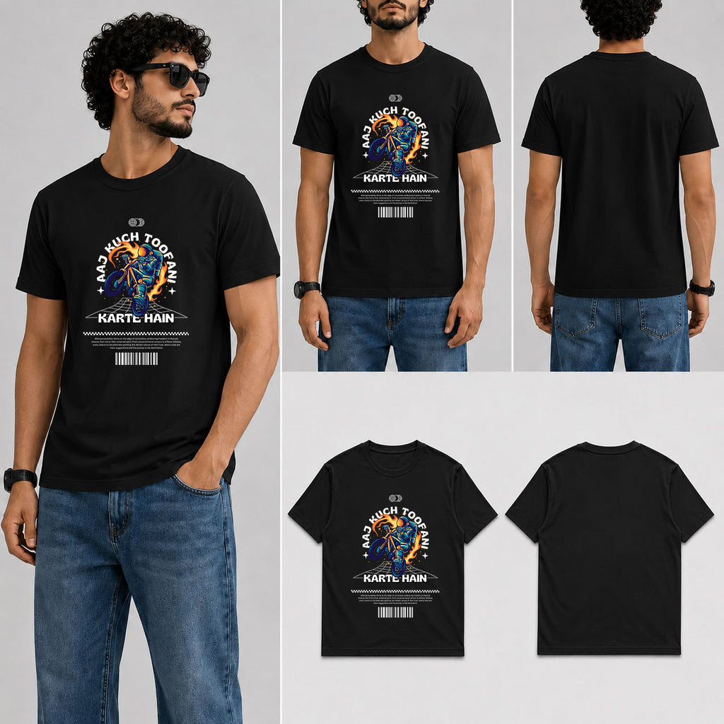 Aaj Kuch Toofani Male Round Neck Half Sleeve T-Shirt