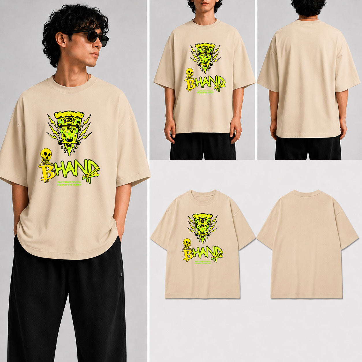 Bhand Unisex Oversized Standard T-Shirt for man & women