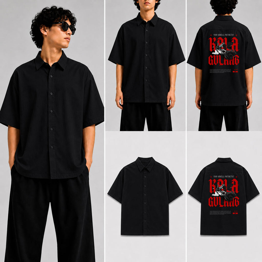 Kala Gulaab Unisex Oversized Shirt for man & women