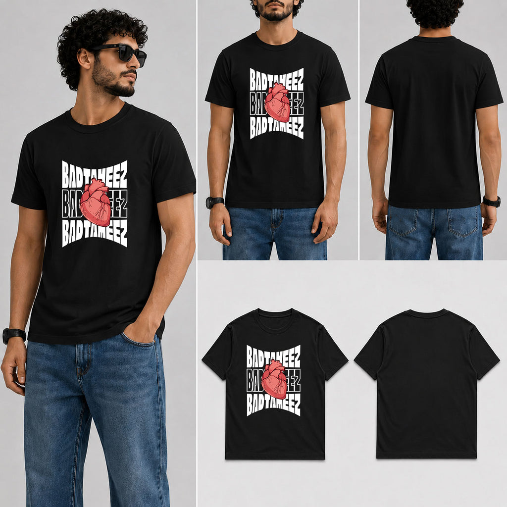 Badtameez Dil Male Round Neck Half Sleeve T-Shirt