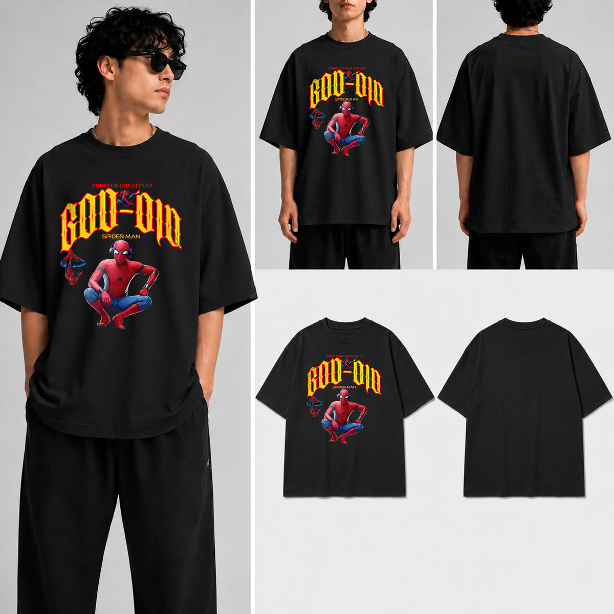 God Did Spiderman Unisex Oversized Standard T-Shirt for man & women