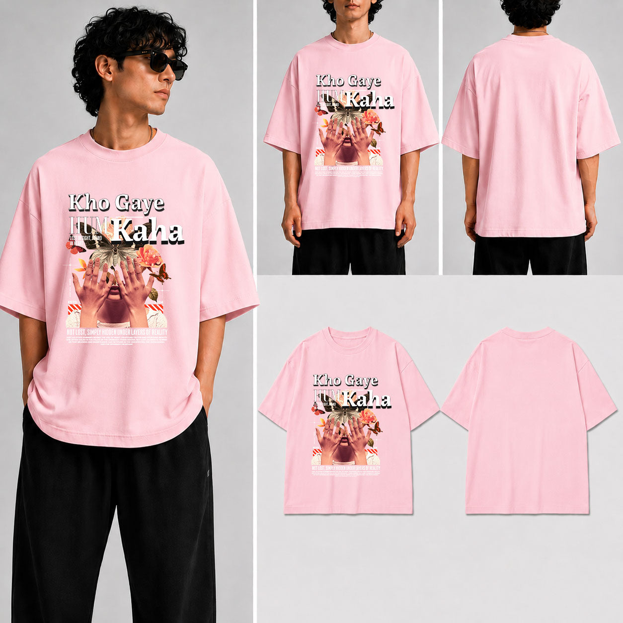 Kho Gaye Hum Kaha Unisex Oversized Standard T-Shirt for man & women