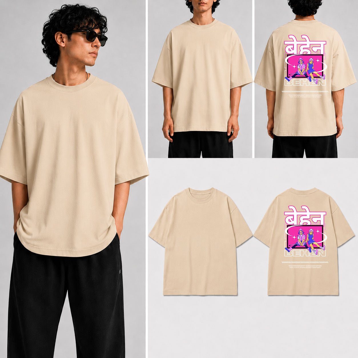 Behen Unisex Oversized Standard T-Shirt for man & women