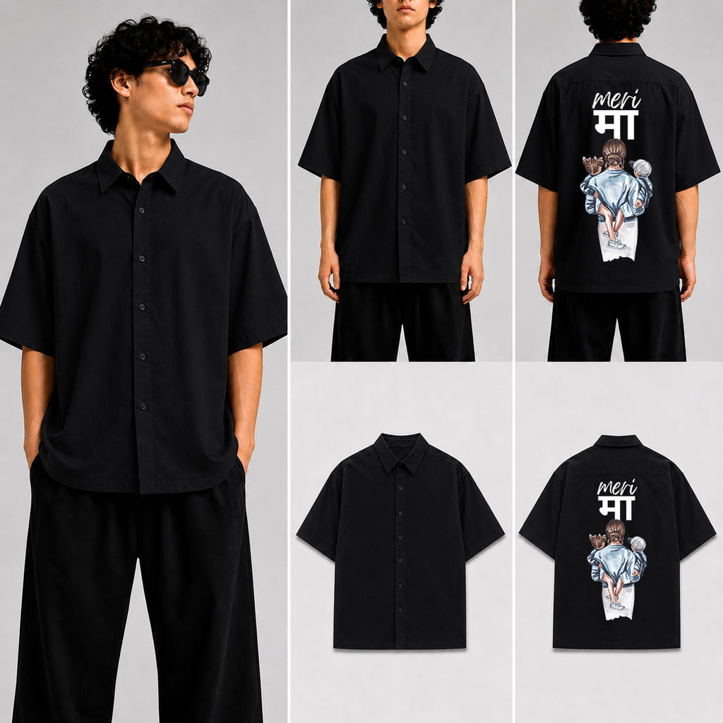 meri maa Unisex Oversized Shirt for man & women
