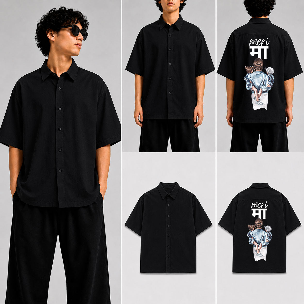 meri maa Unisex Oversized Shirt for man & women