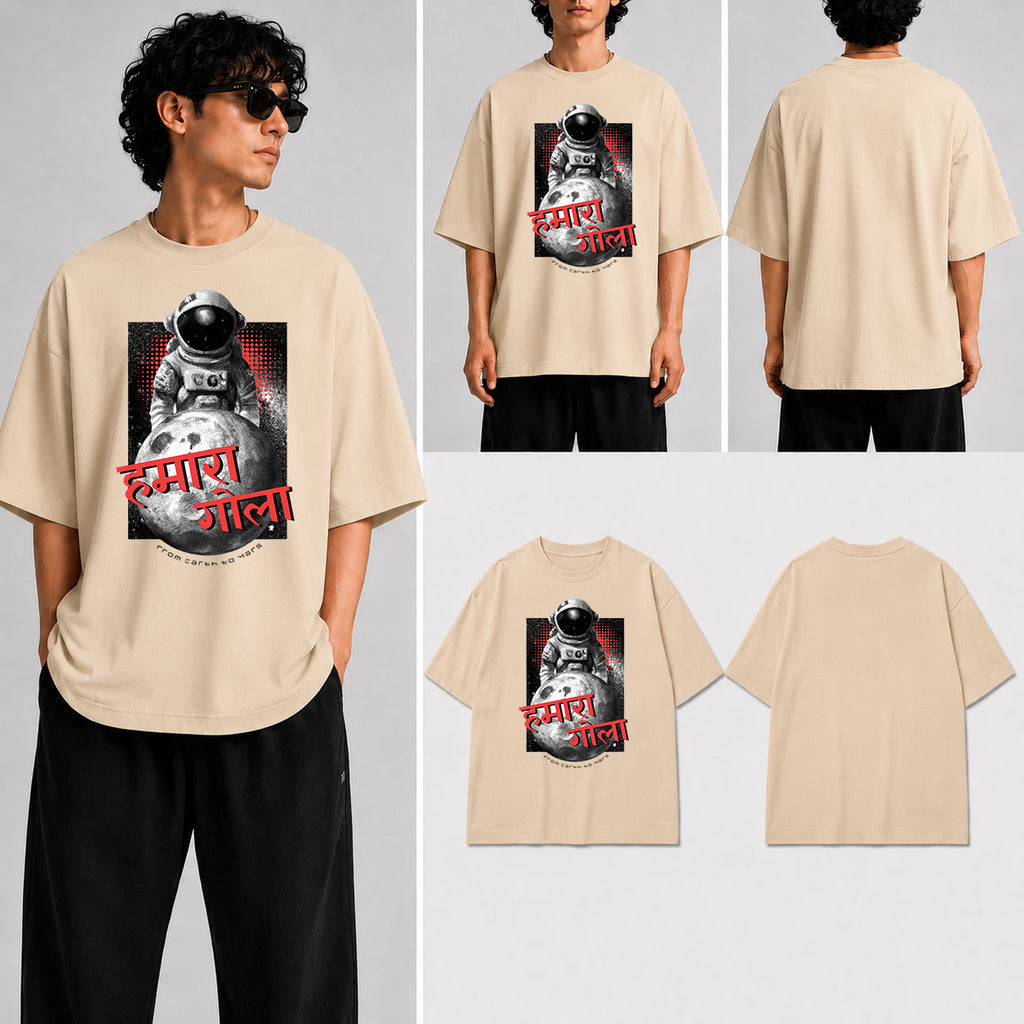 HAMARA GOLA Unisex Oversized Standard T-Shirt for man & women