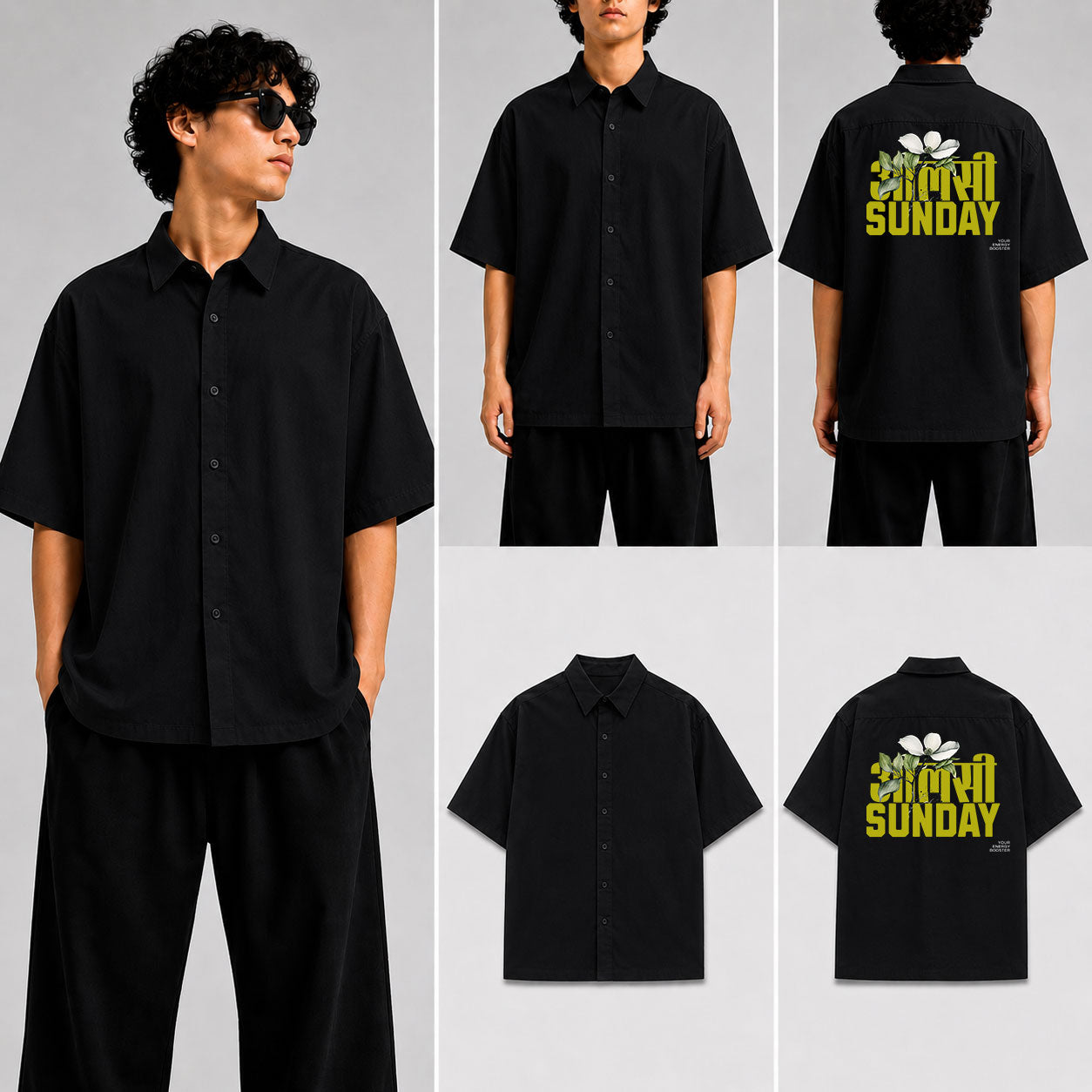 ALSHI SUNDAY Unisex Oversized Shirt for man & women