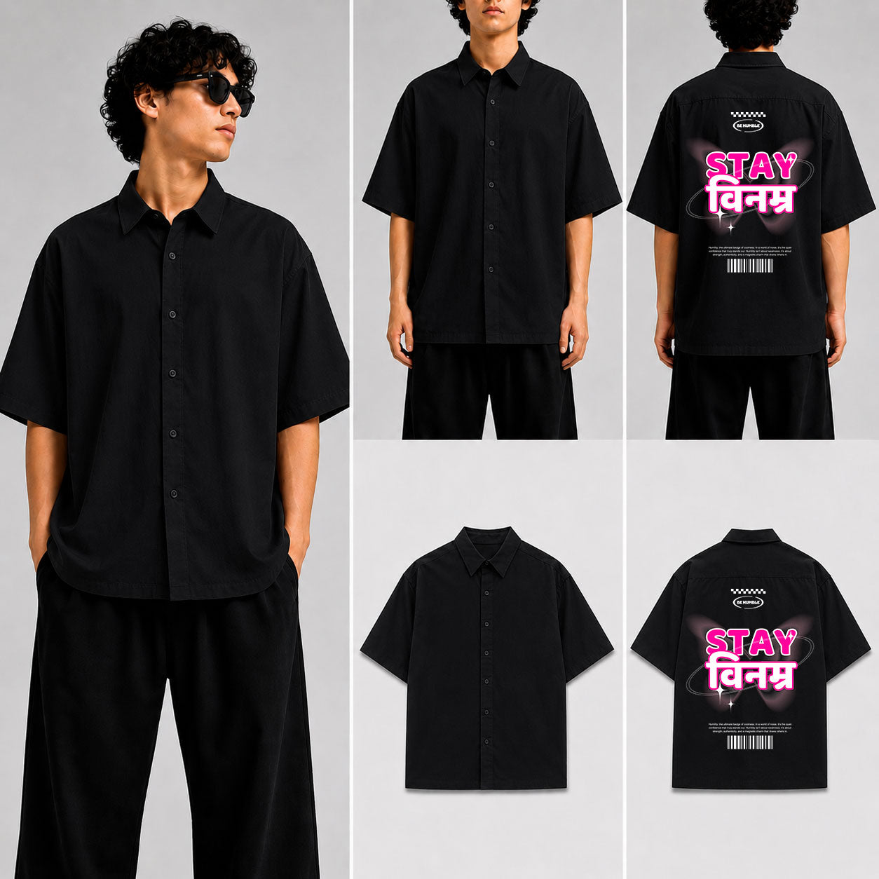 stay binamra Unisex Oversized Shirt for man & women
