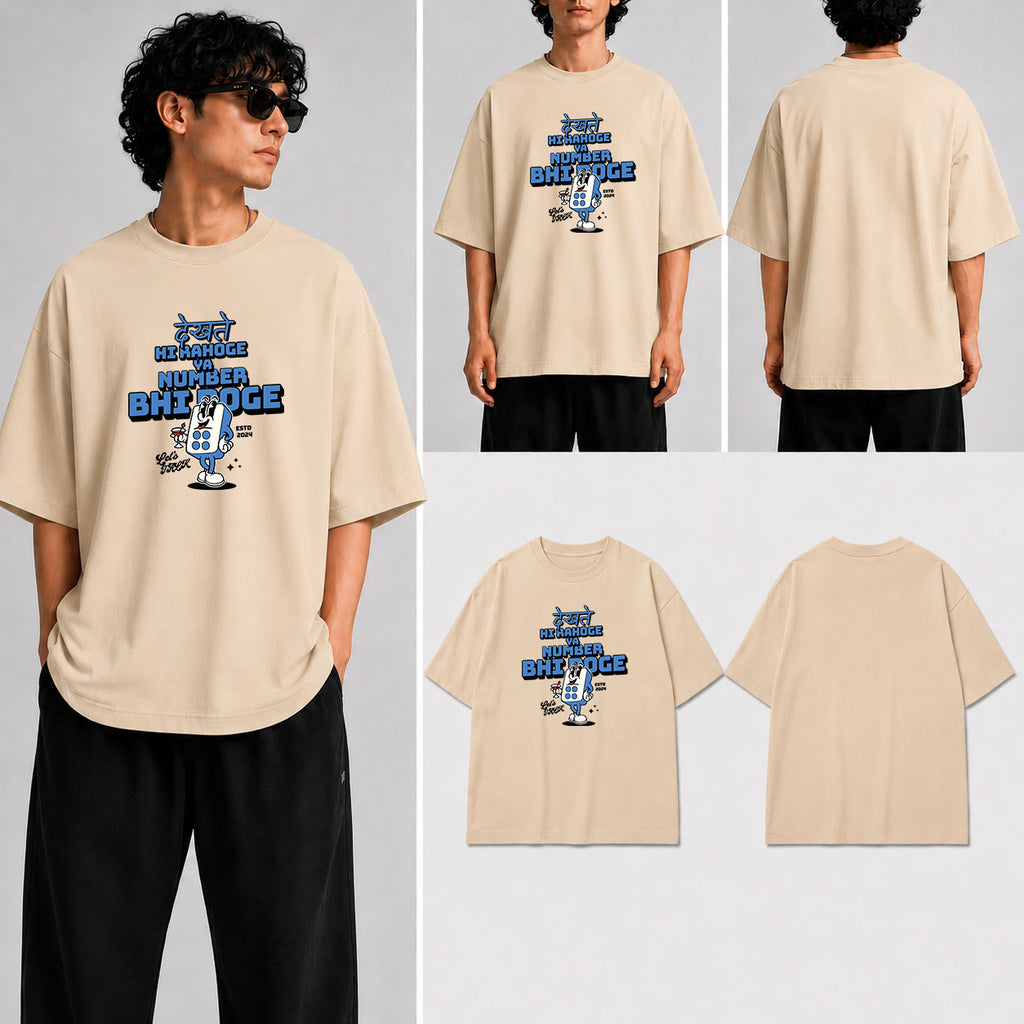 DEKHTE HI RAHOGE Unisex Oversized Standard T-Shirt for man & women