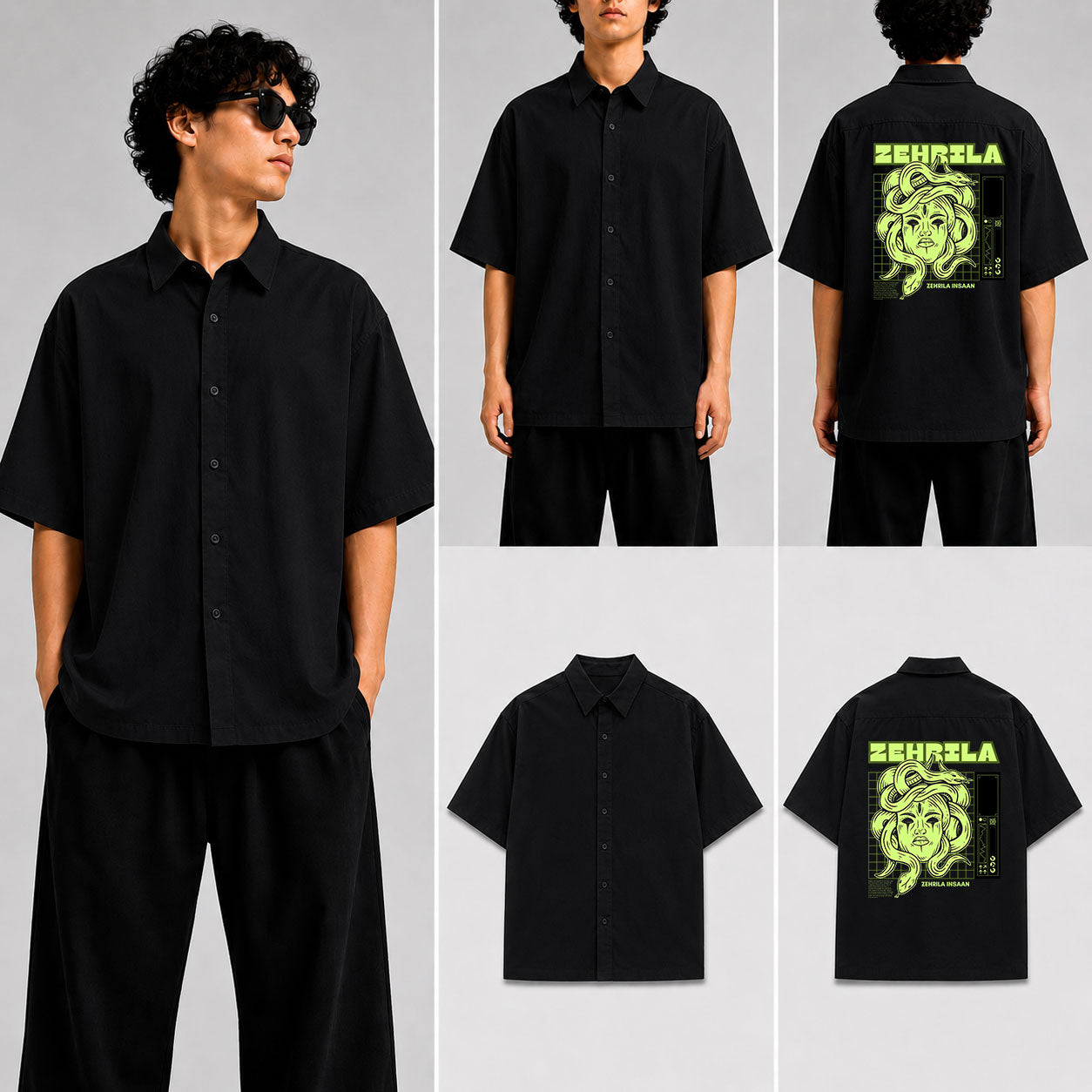 Zehrila Unisex Oversized Shirt for man & women