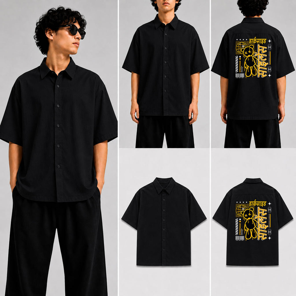डार्कसाइड साइलेंस Unisex Oversized Shirt for man & women