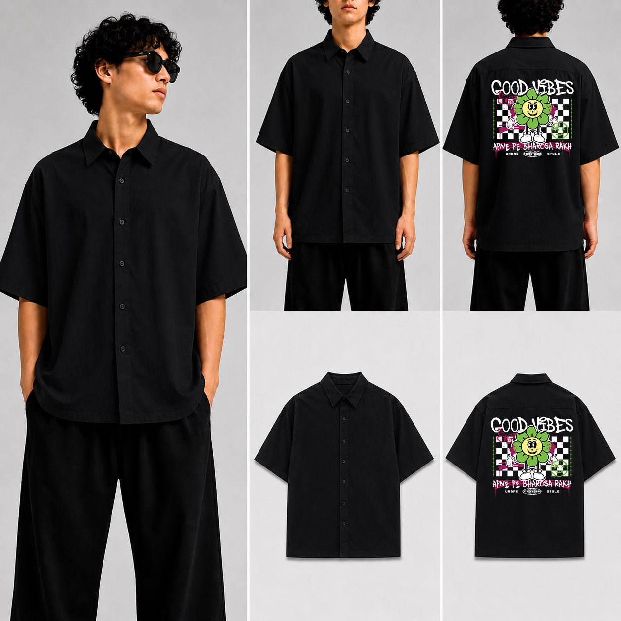 Good Vibes Unisex Oversized Shirt for man & women