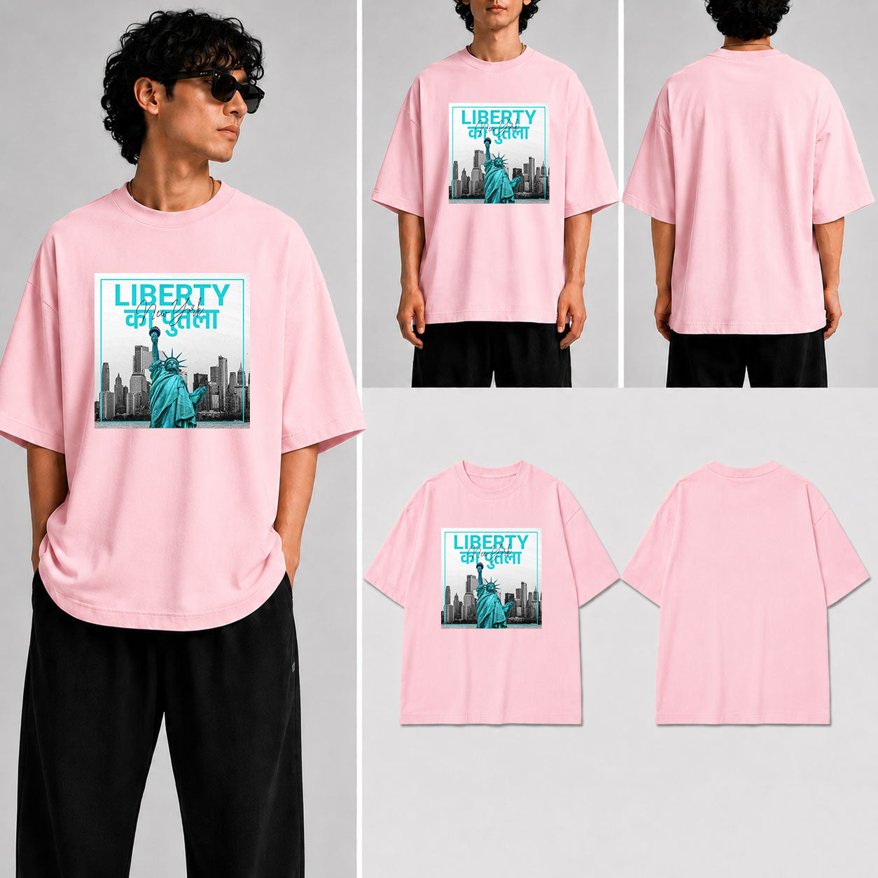 LIBERTY KA PUTLA Unisex Oversized Standard T-Shirt for man & women