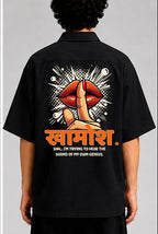 KHAMOSH Unisex Oversized Shirt for man & women