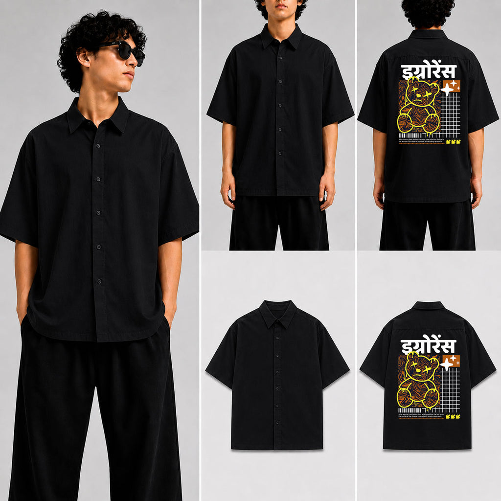 इग्नोरेंस Unisex Oversized Shirt for man & women