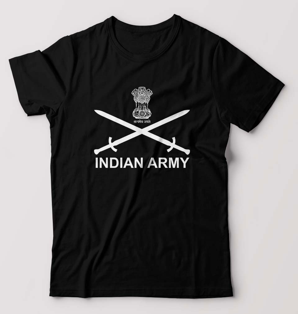 Indian Army Male Round Neck Half Sleeve T-Shirt