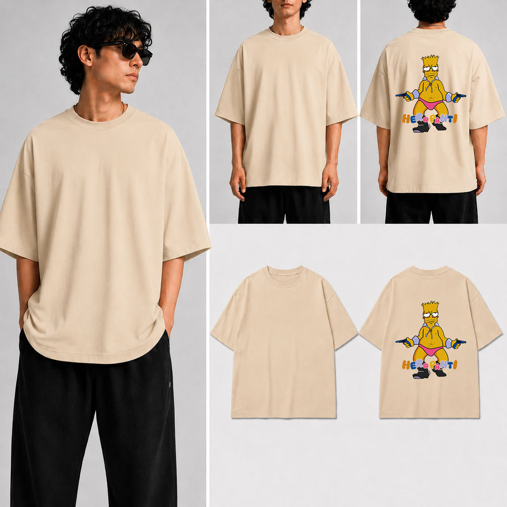 Heropanti Unisex Oversized Standard T-Shirt for man & women