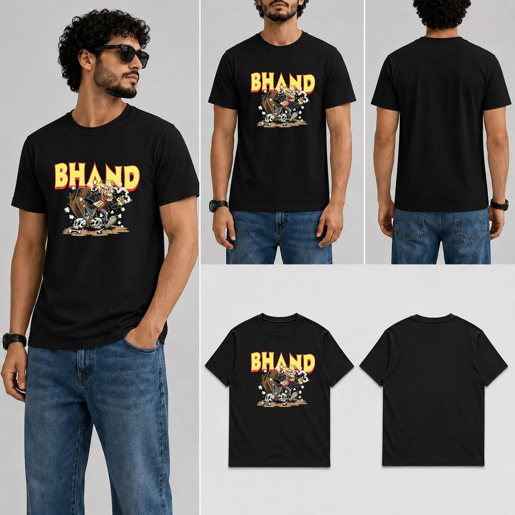 BHAND Male Round Neck Half Sleeve T-Shirt