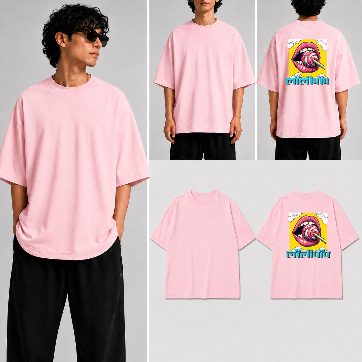 लॉलीपॉप Unisex Oversized Standard T-Shirt for man & women