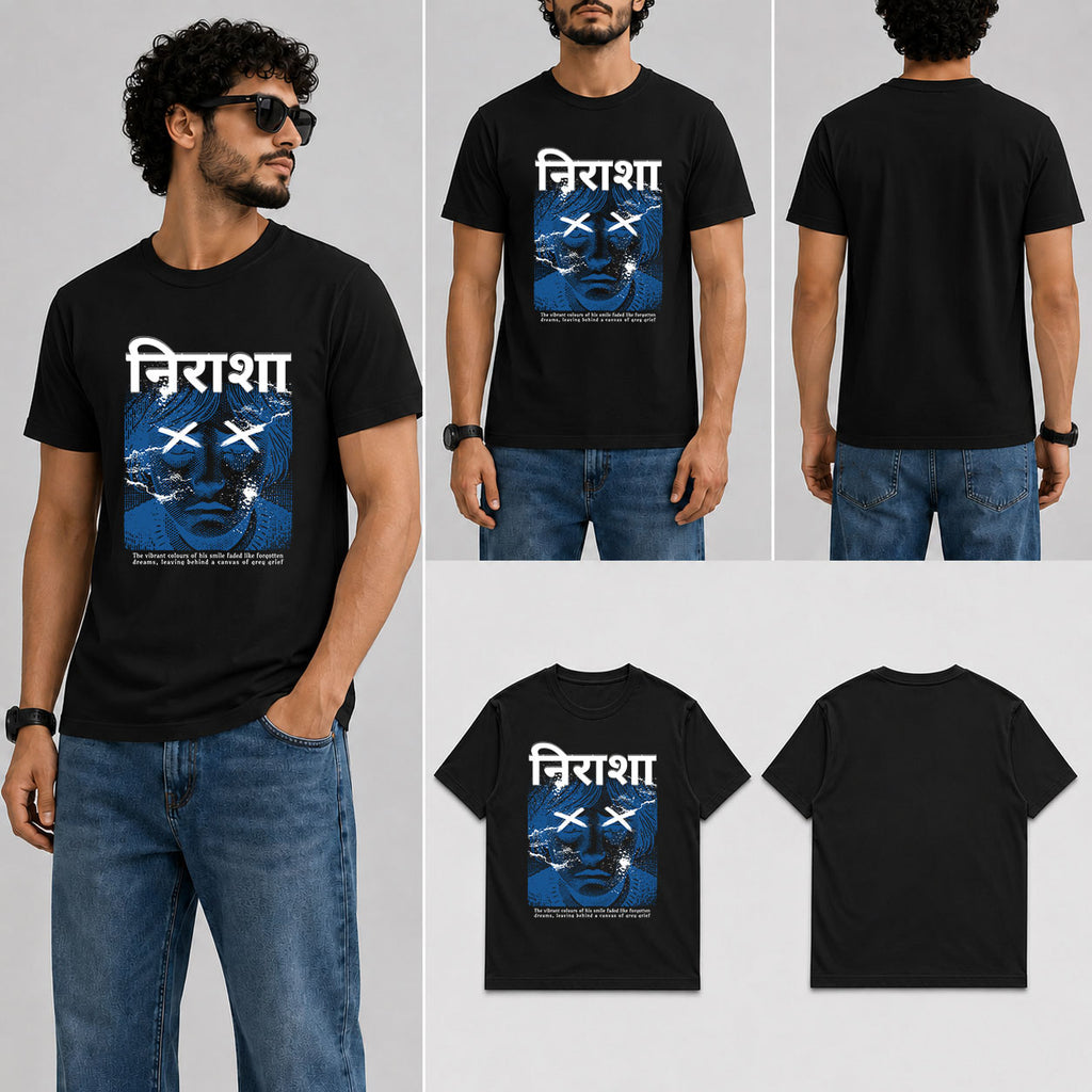 Nirasha Male Round Neck Half Sleeve T-Shirt