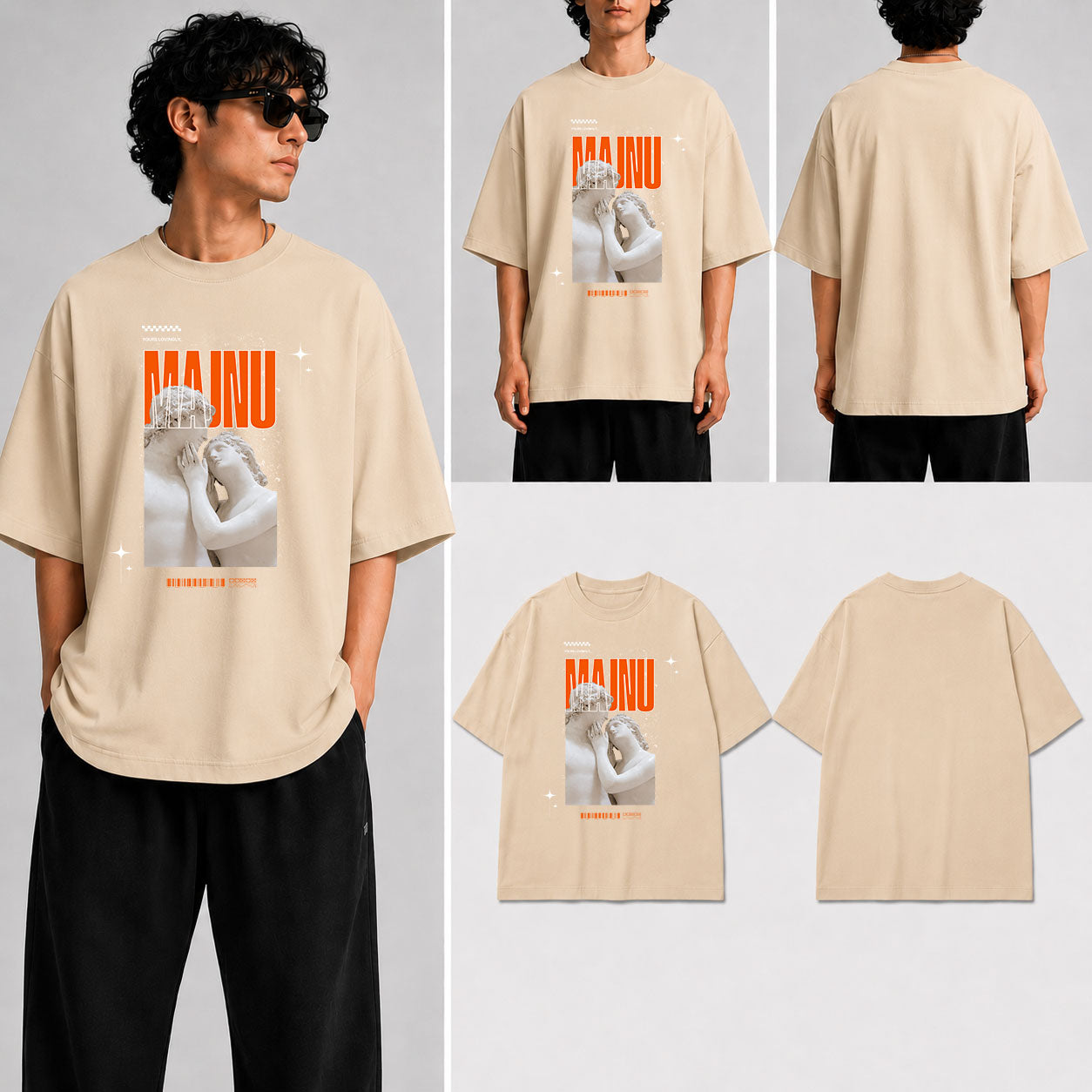 Majnu Unisex Oversized Standard T-Shirt for man & women