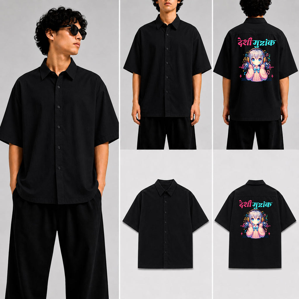 DESHI MUZIK Unisex Oversized Shirt for man & women