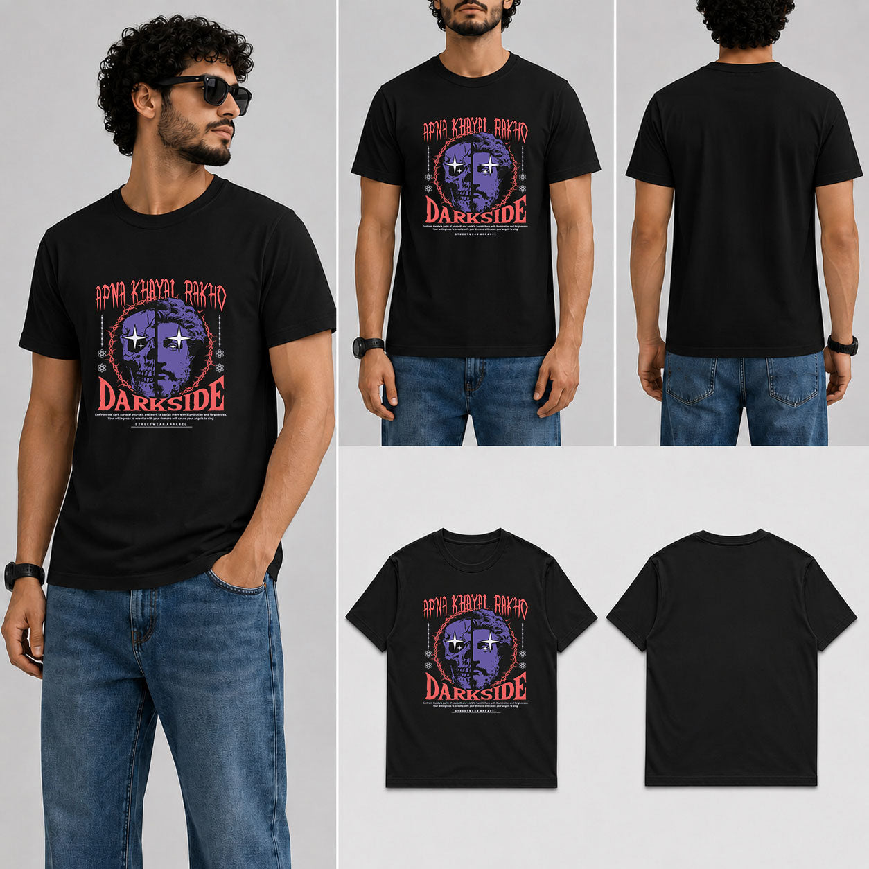 Apna Khayal Rakho Male Round Neck Half Sleeve T-Shirt