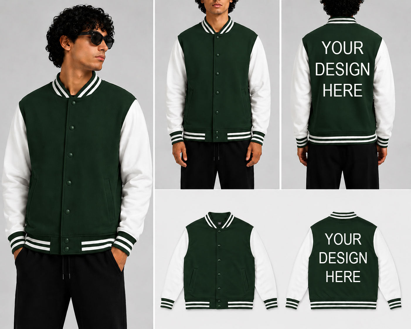 Customized Custom Personalized Unisex Varsity Jacket for man & women