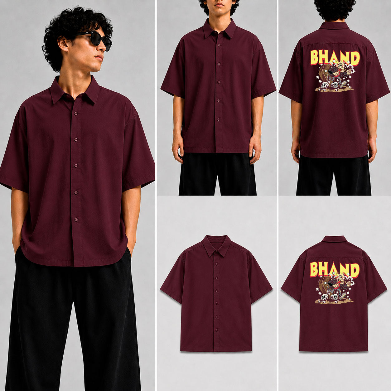 BHAND Unisex Oversized Shirt for man & women