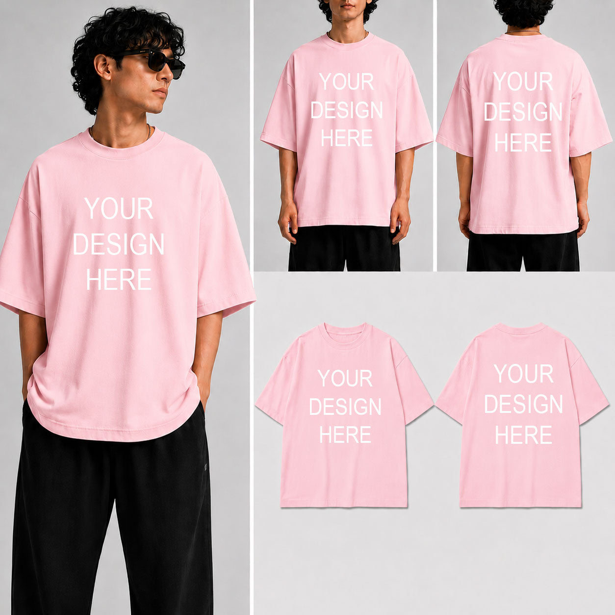 Customized Custom Personalized Unisex Oversized Standard T-Shirt for man & women