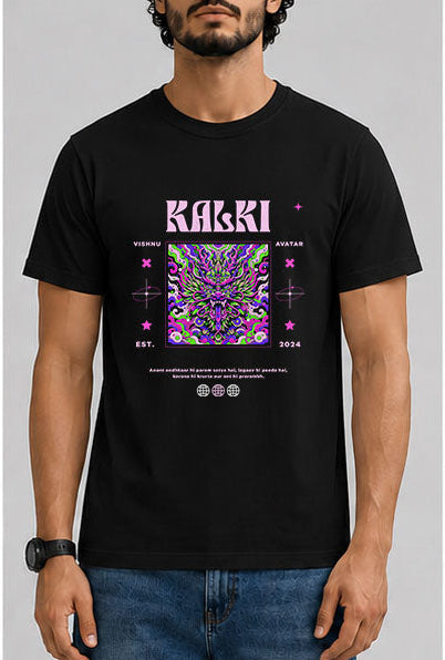 Mystical Creature Male Round Neck Half Sleeve T-Shirt