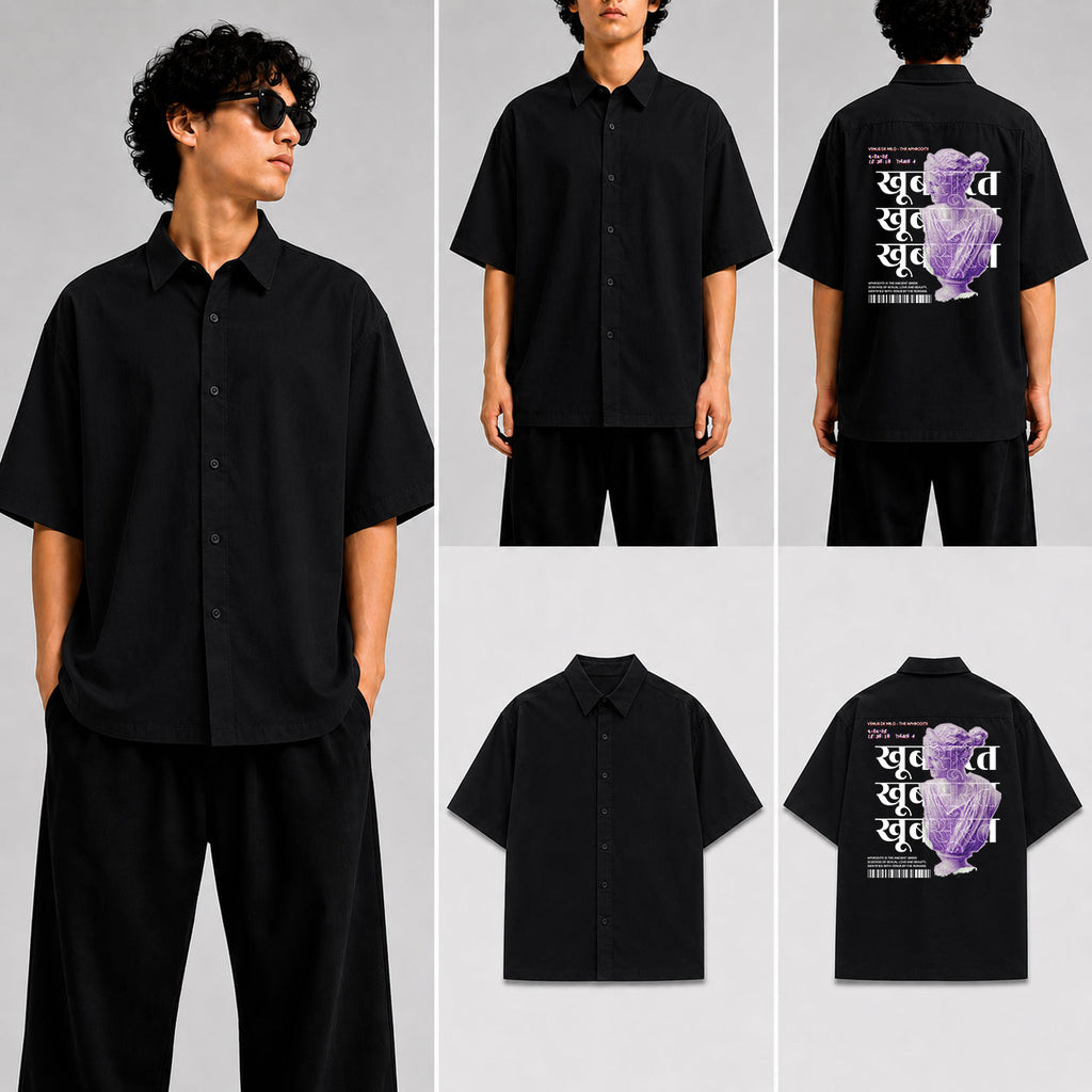 KHOOBSURAT Unisex Oversized Shirt for man & women