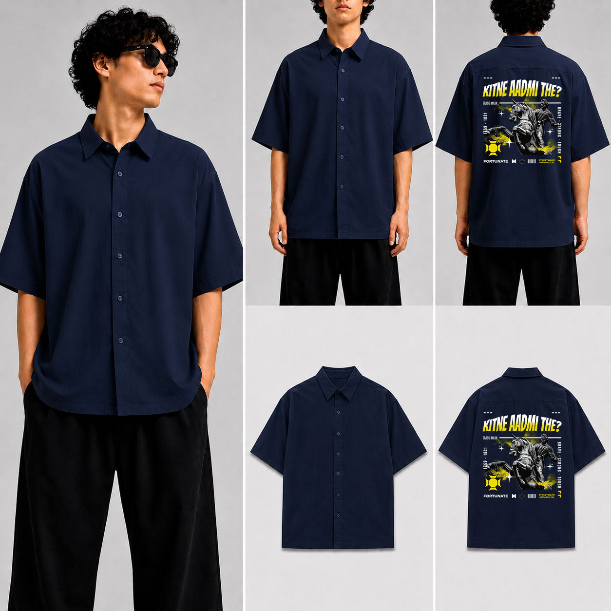 Kitne Aadmi The Unisex Oversized Shirt for man & women