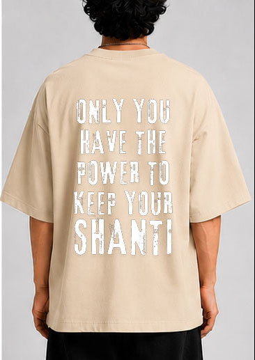 Keep your Shanti Unisex Oversized Standard T-Shirt for man & women