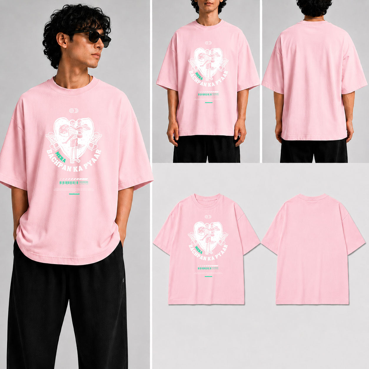 Bachpan Ka Pyar Unisex Oversized Standard T-Shirt for man & women